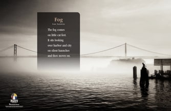 Fog deals carl sandburg